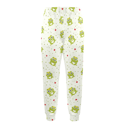 frog Design Print Pattern JJ0229 Men's Casual Track Pants