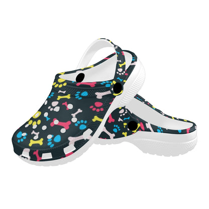 Paw Design Print Unisex Clogs Shoes