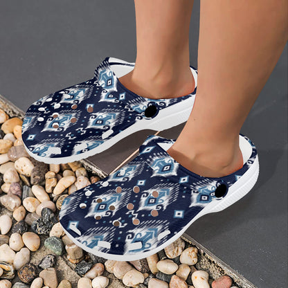 Ethnic Ornament Print Pattern Unisex Clogs Shoes