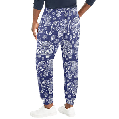 White Elephant Mandala Men's Casual Track Pants