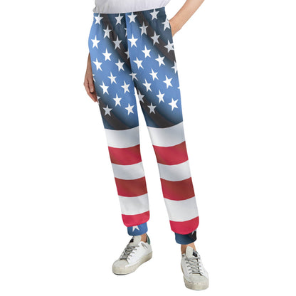American flag Classic Women's Casual Track Pants