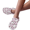 Bull Terrier Pink Print Pattern Unisex Clogs Shoes