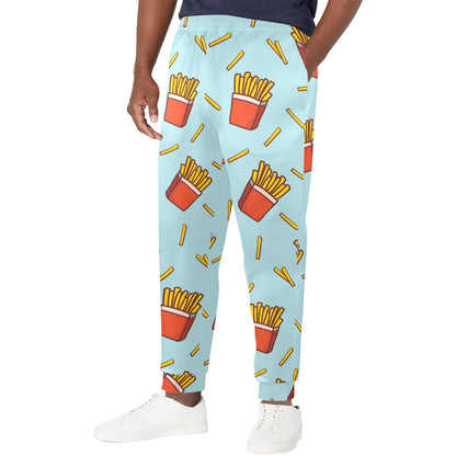 French Fried Pattern Print Design 02 Men's Casual Track Pants