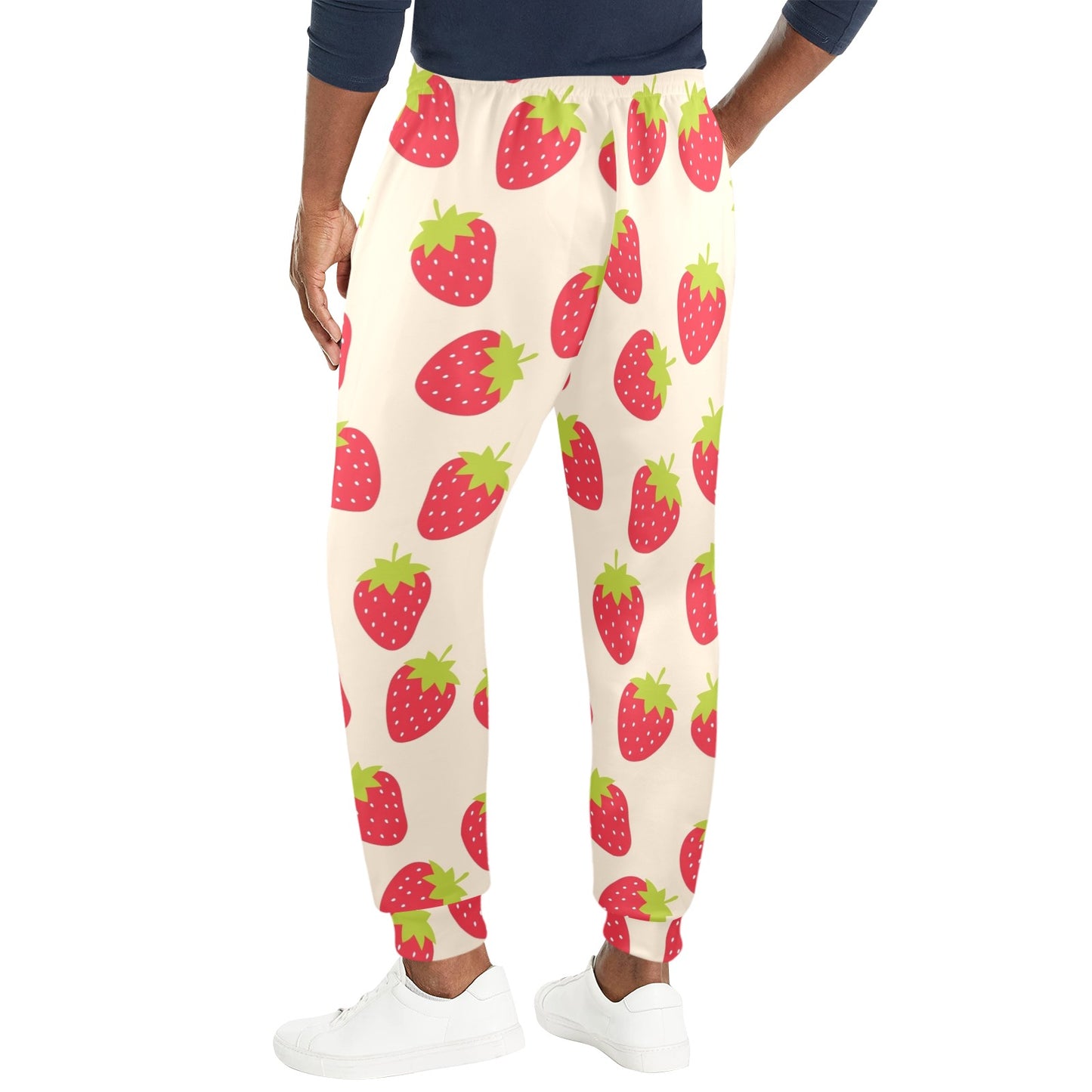 Strawberry Pattern Print Design SB02 Men's Casual Track Pants