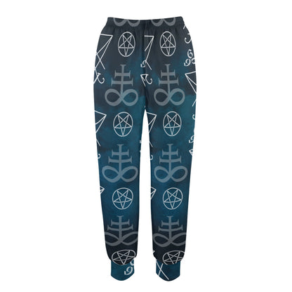 Pentagram Pattern Print Design A03 Women's Casual Track Pants