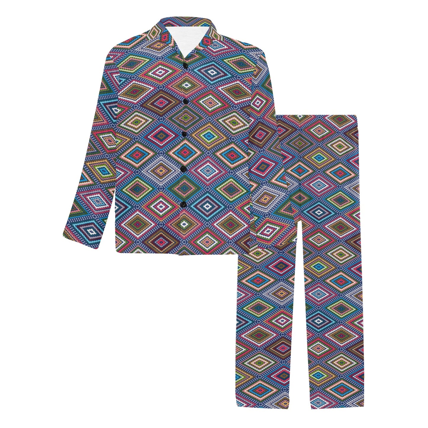 Southwestern Design Men's Long Pajama Set
