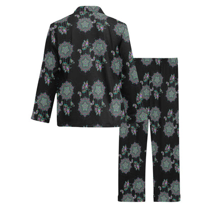 Dream Catcher Colorful Hand Draw Men's Long Pajama Set