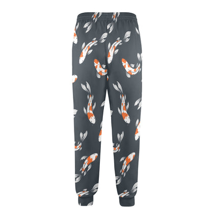KOI Fish Pattern Print Design 04 Men's Casual Track Pants
