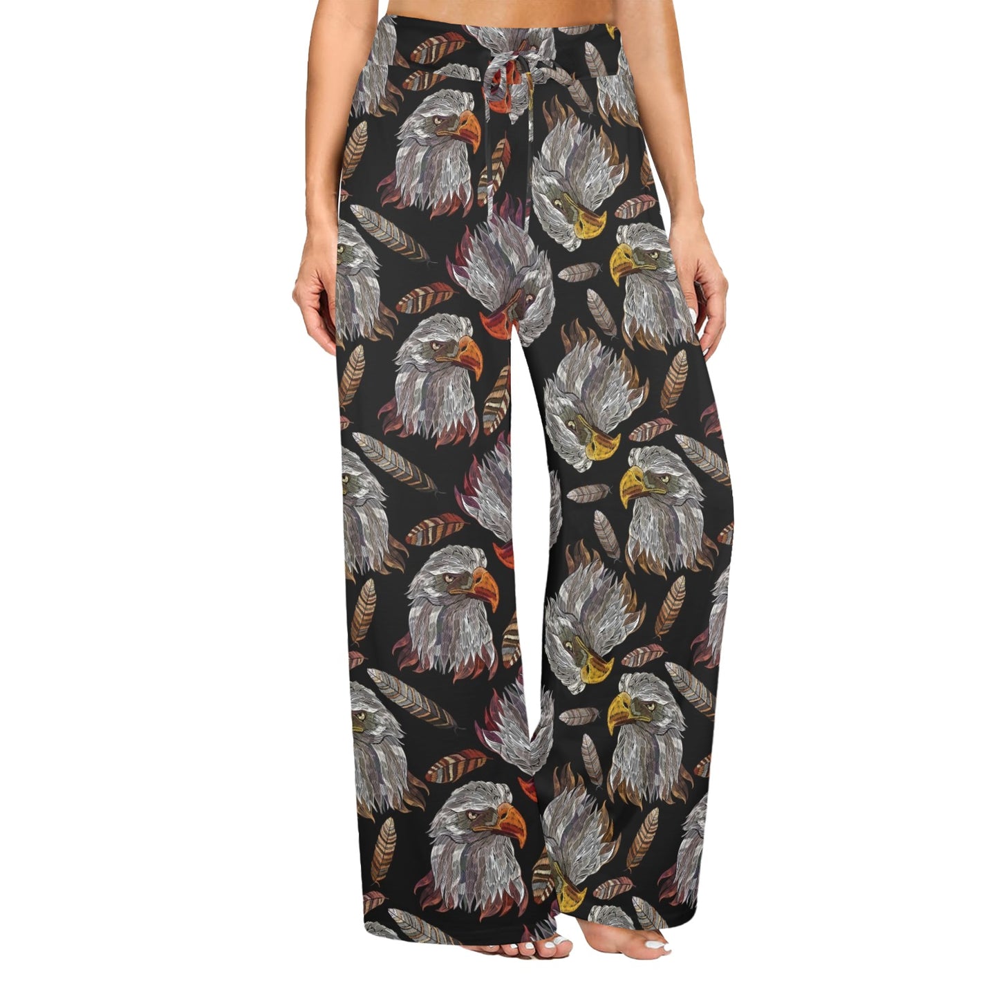 eagles Design Print Pattern JJ0157 Women's Wide Leg Lounge Pants
