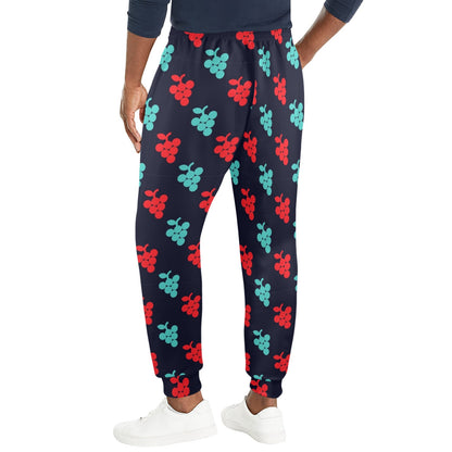 Grape Pattern Print Design GP07 Men's Casual Track Pants