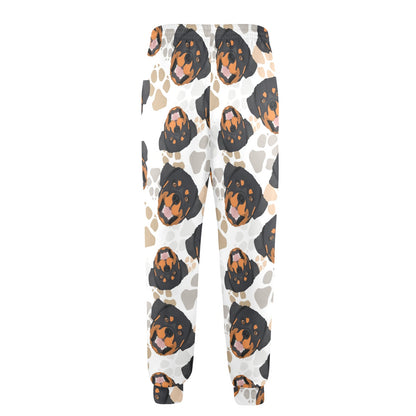 Rottweiler Pattern Print Design A03 Men's Casual Track Pants