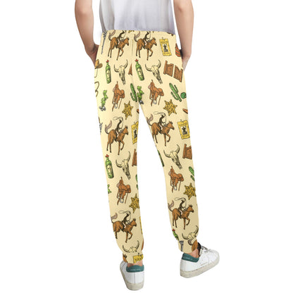 Cowboy Pattern Print Design 04 Women's Casual Track Pants