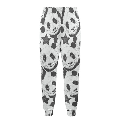 Panda Pattern Print Design A02 Men's Casual Track Pants