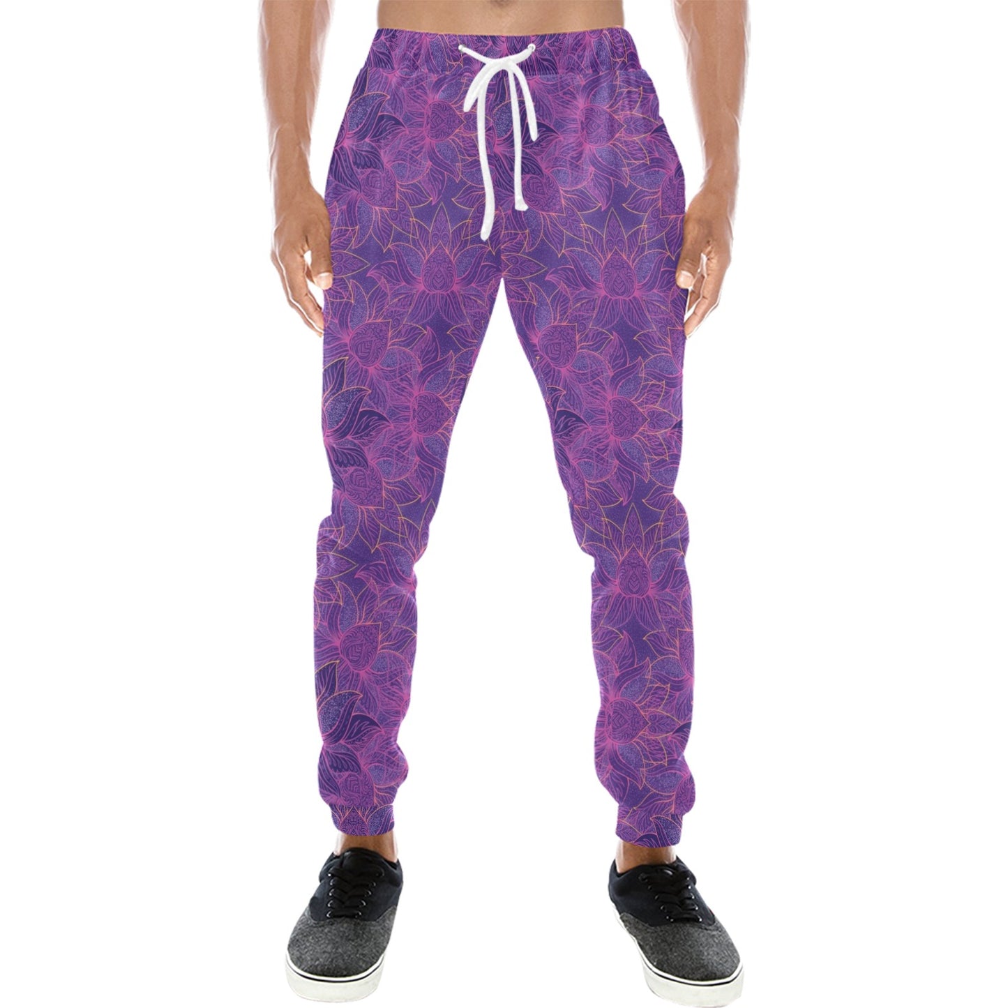 Bohemian Lotus Mandala Style Men's Sweatpants