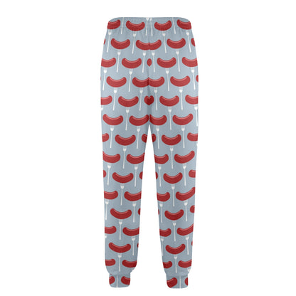 Sausage Print Design LKS301 Men's Casual Track Pants