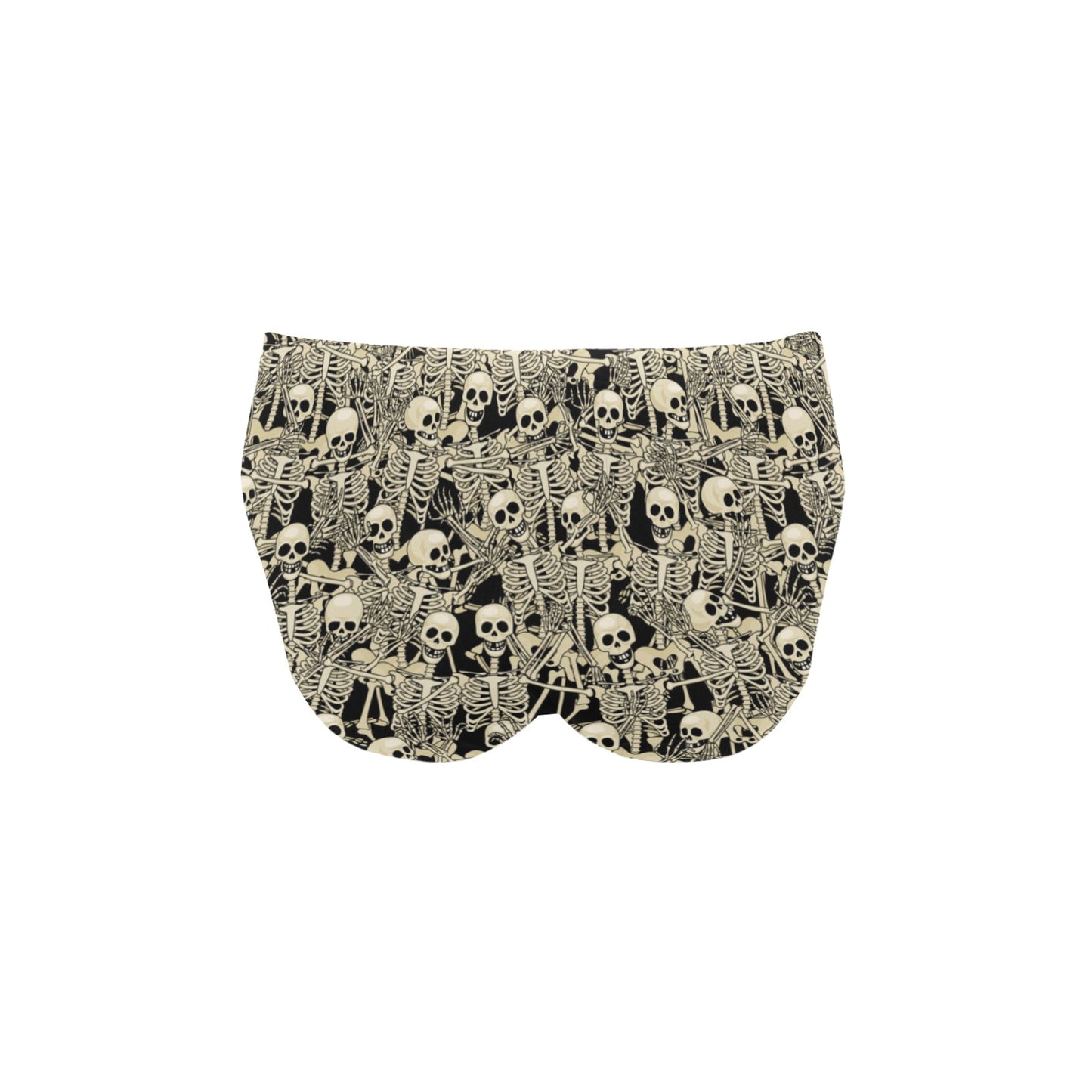 Skeleton Design Print Men's Swimming Briefs