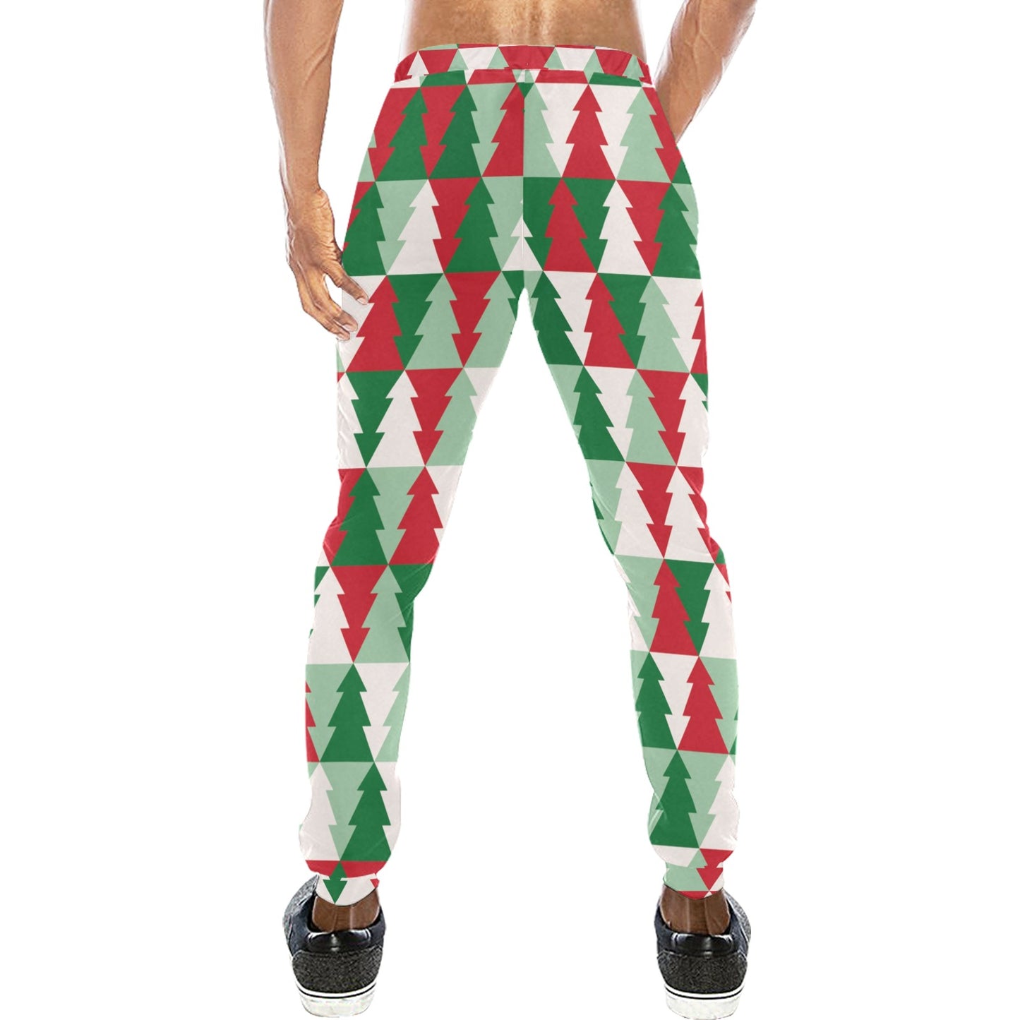 Christmas Tree Pattern Print Design 01 Men's Sweatpants