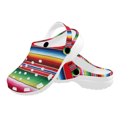 Serape Pattern Unisex Clogs Shoes