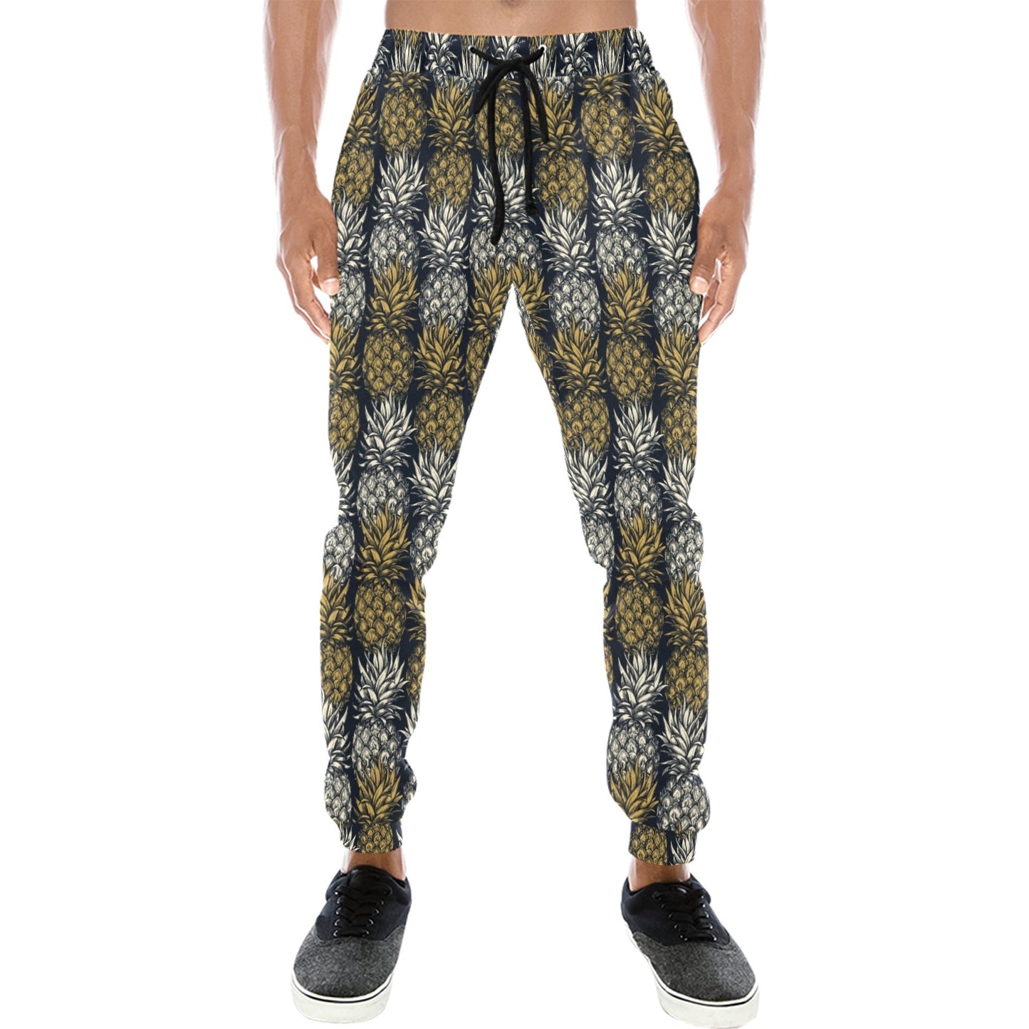 Pineapple Print Design Pattern Men's Sweatpants