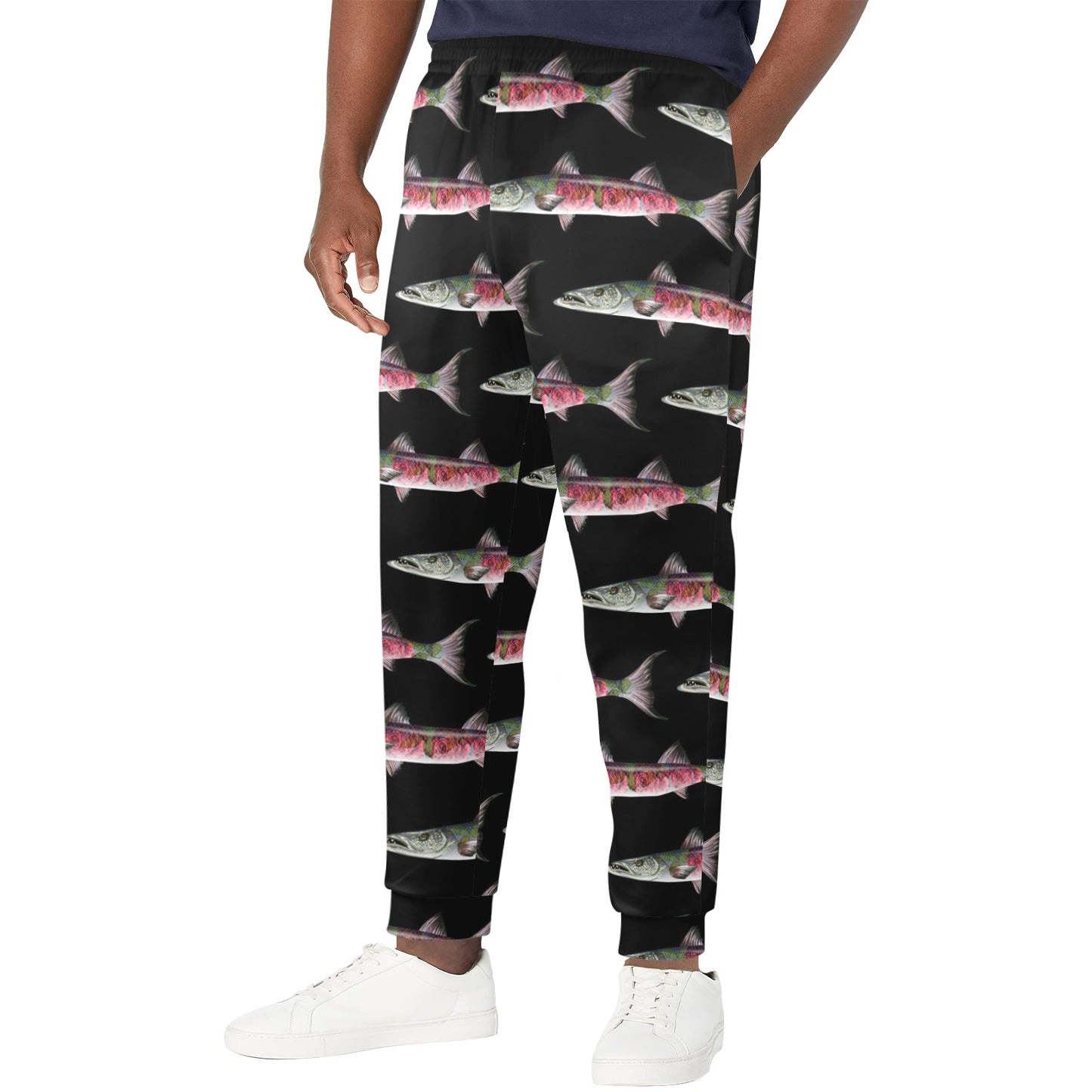 Barracuda Pattern Print Design 02 Men's Casual Track Pants