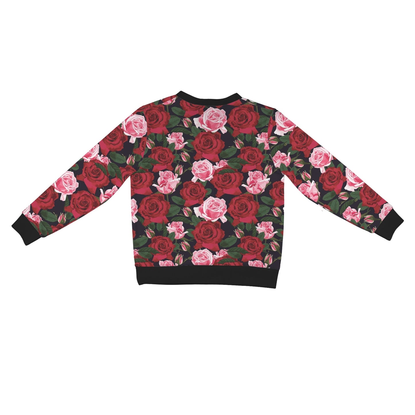 Rose Red Pink Pattern Print Design RO01 Women's Cardigan