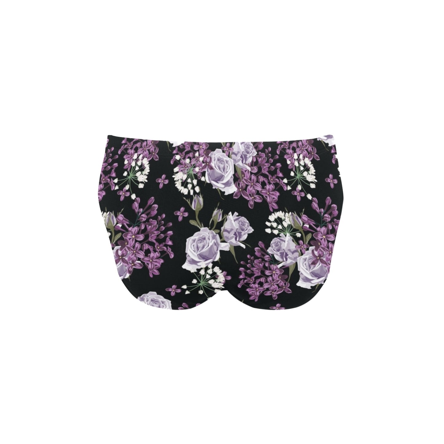 Lilac Pattern Print Design LI04 Men's Swimming Briefs