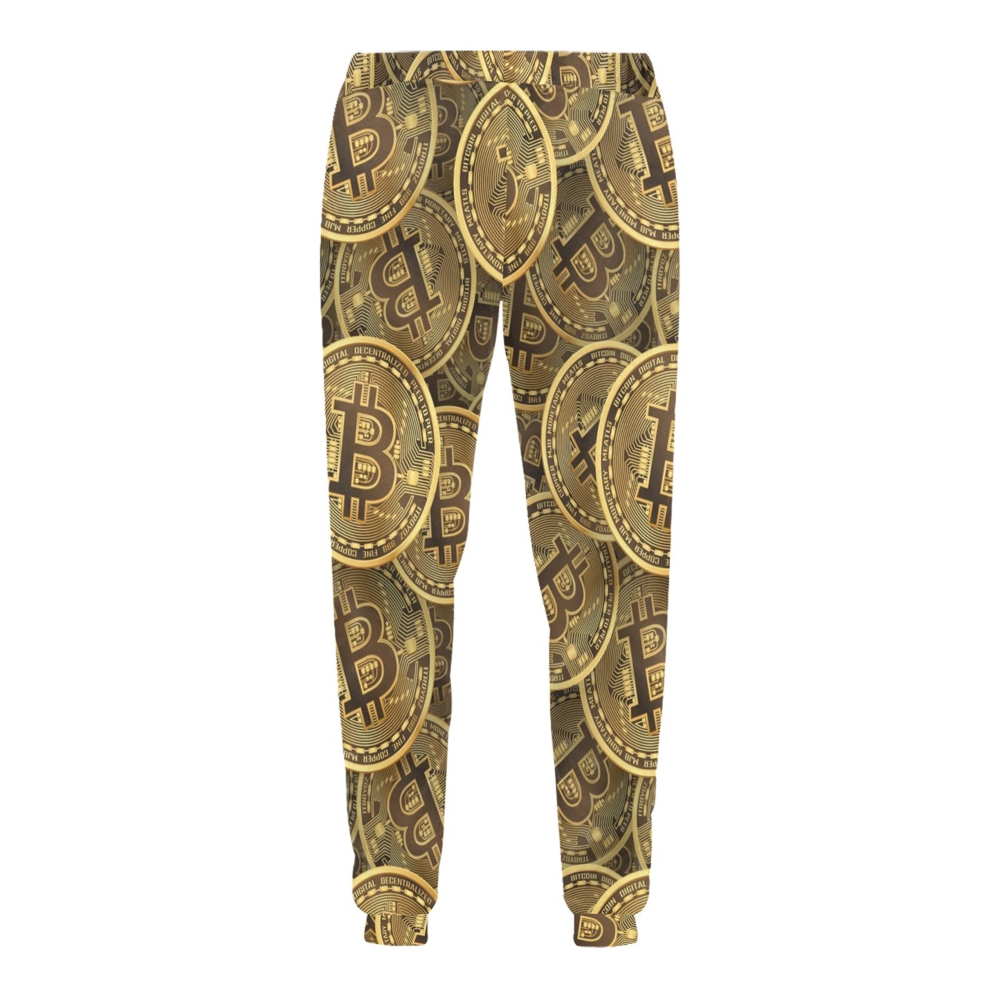 Bitcoin Pattern Print Design DO01 Men's Sweatpants