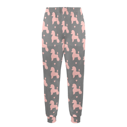Poodle Pattern Print Design A02 Men's Casual Track Pants