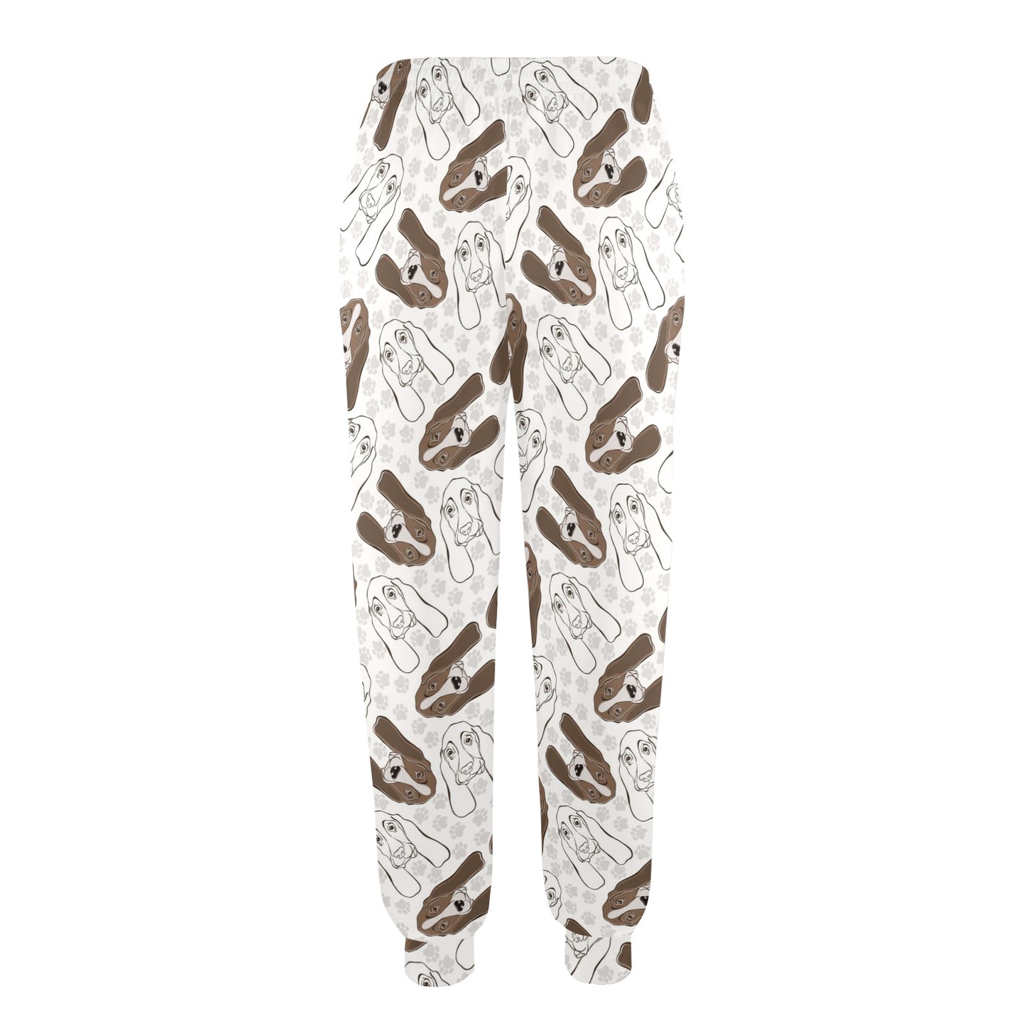 Basset Hound Pattern Print Design 01 Women's Casual Track Pants