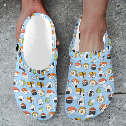 Sushi Cartoon Design Unisex Clogs Shoes