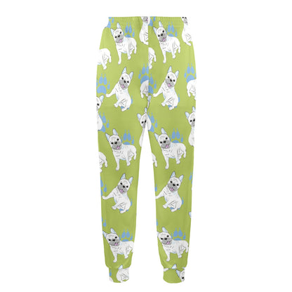 French Bulldogs Design Print Pattern JJ0224 Men's Casual Track Pants