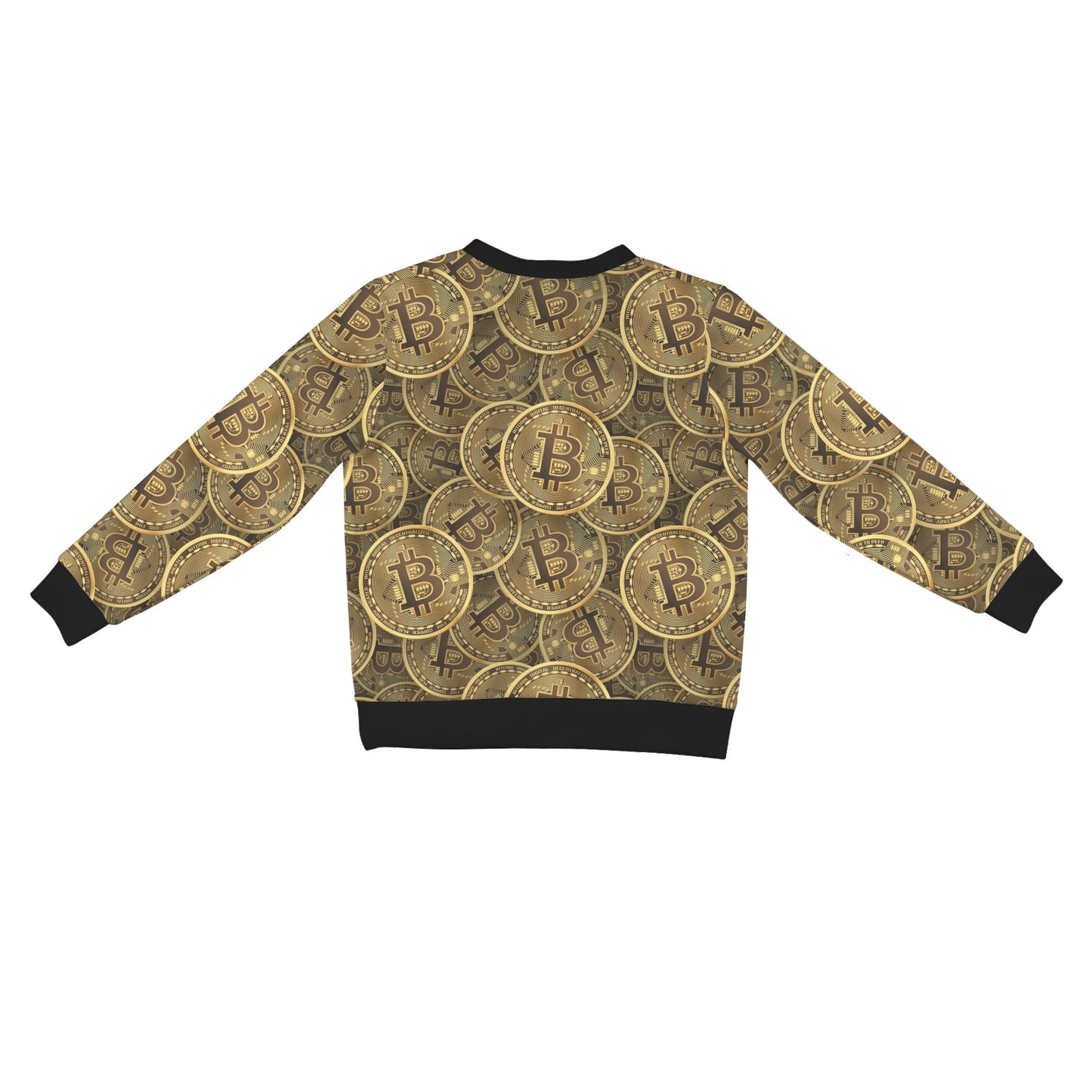 Bitcoin Pattern Print Design DO01 Women's Cardigan