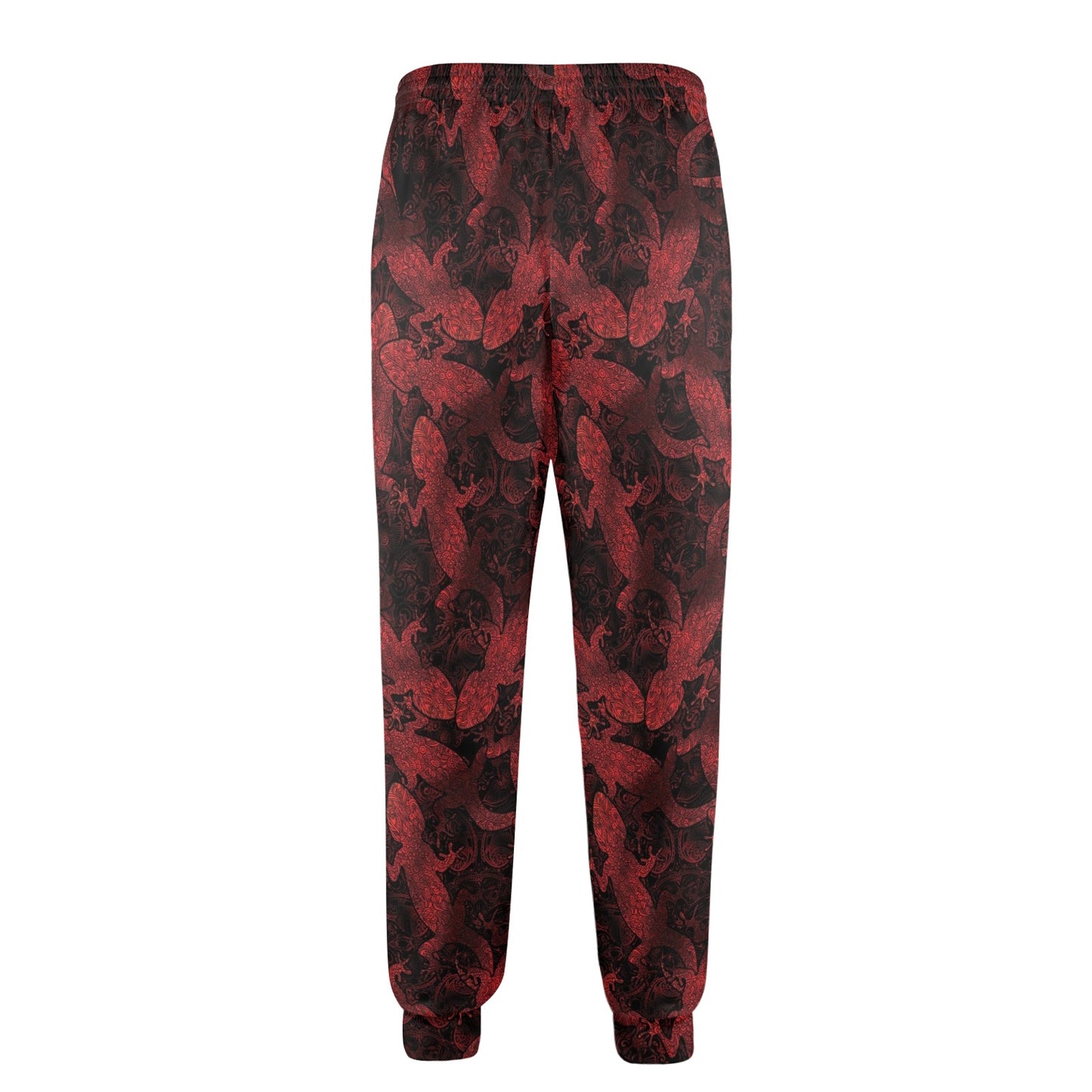 Gecko Pattern Print Design 04 Men's Casual Track Pants