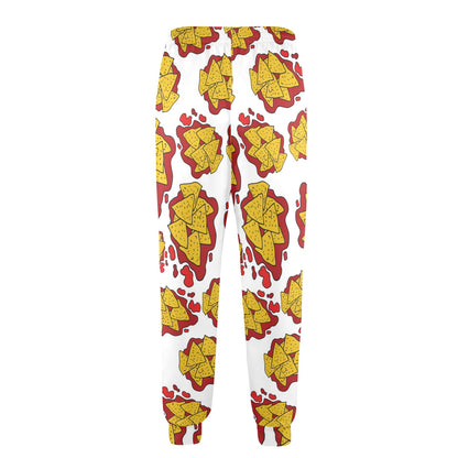 Nachos Pattern Print Design A03 Men's Casual Track Pants