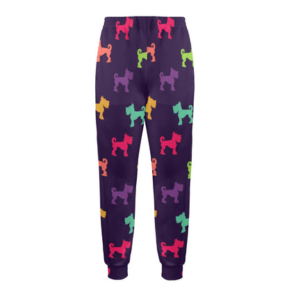 Schnauzers Pattern Print Design A05 Men's Casual Track Pants