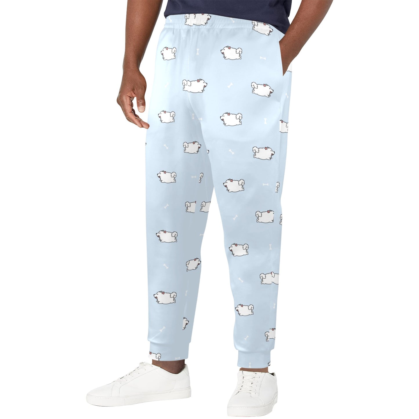 Samoyeds Print Design LKS302 Men's Casual Track Pants