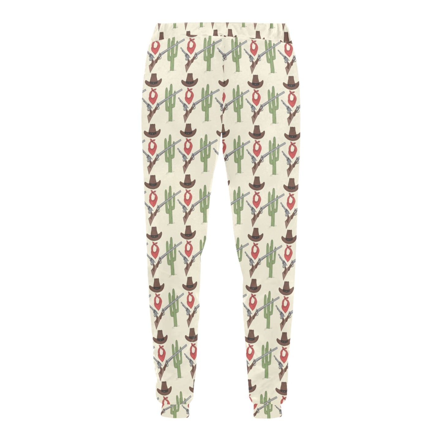 Western Cowboy Print Men's Sweatpants