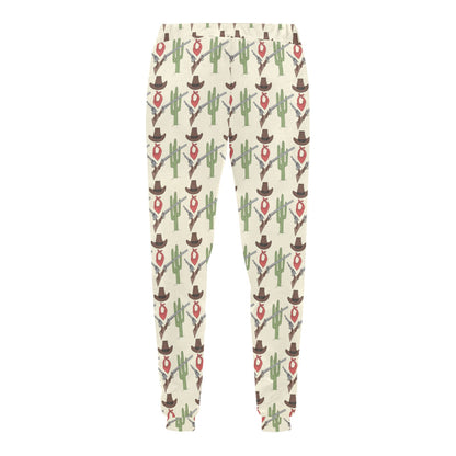 Western Cowboy Print Men's Sweatpants