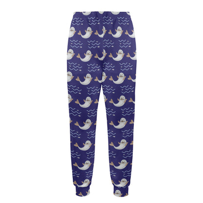 Sea Lion Print Design LKS404 Men's Casual Track Pants