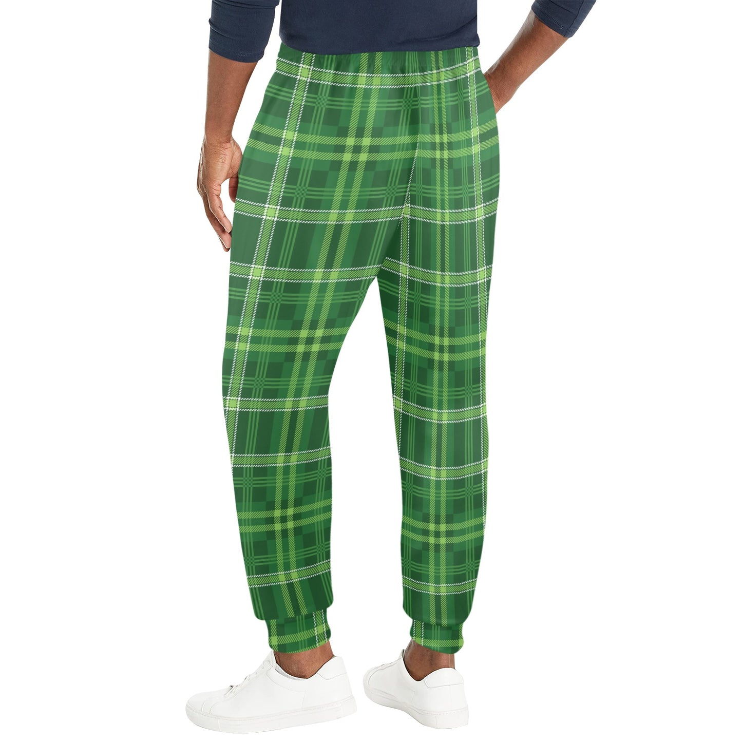 Irish Plaid Pattern Print Design 02 Men's Casual Track Pants