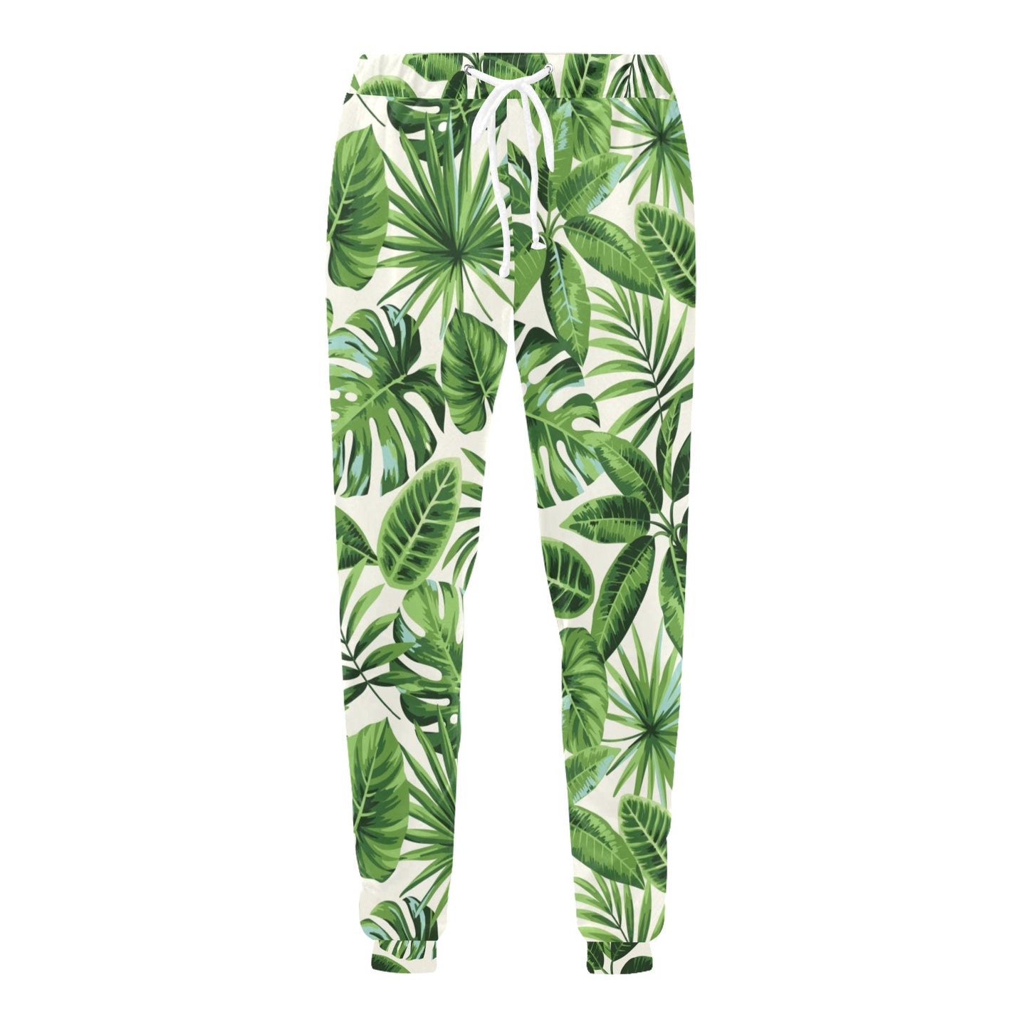 Tropical Flower Pattern Print Design TF013 Men's Sweatpants