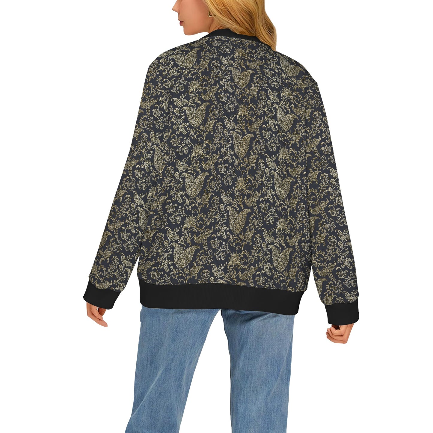 Brocade Pattern Print Design 04 Women's Cardigan
