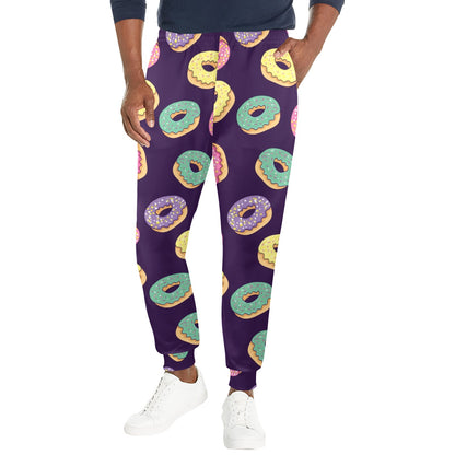 Donut Pattern Print Design DN08 Men's Casual Track Pants