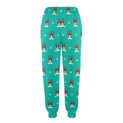 Basenji Pattern Print Design 03 Women's Casual Track Pants