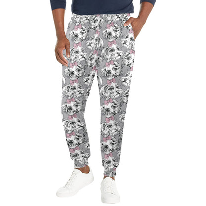 Maltese Pattern Print Design 01 Men's Casual Track Pants