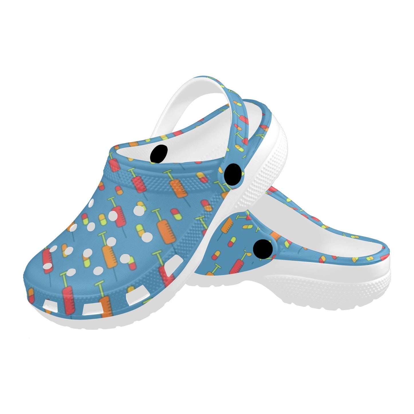 Phlebotomist Medical Pattern Unisex Clogs Shoes