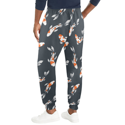 KOI Fish Pattern Print Design 04 Men's Casual Track Pants
