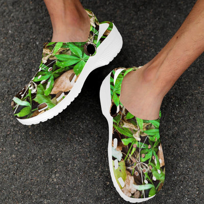 Camouflage Realistic Tree Fresh Print Unisex Clogs Shoes