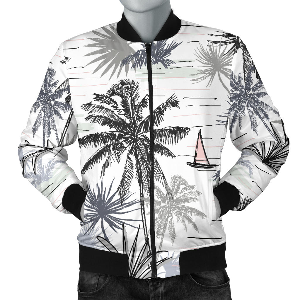 Pacific island Pattern Print Design A04 Men Bomber Jacket