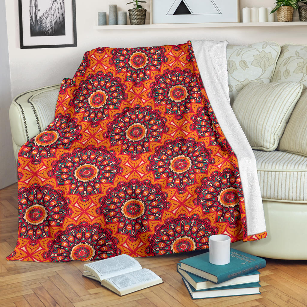 Bohemian Pattern Print Design 04 Premium Blanket